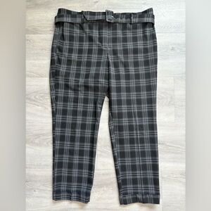 LOFT Belted Devin Crop Pants size 14